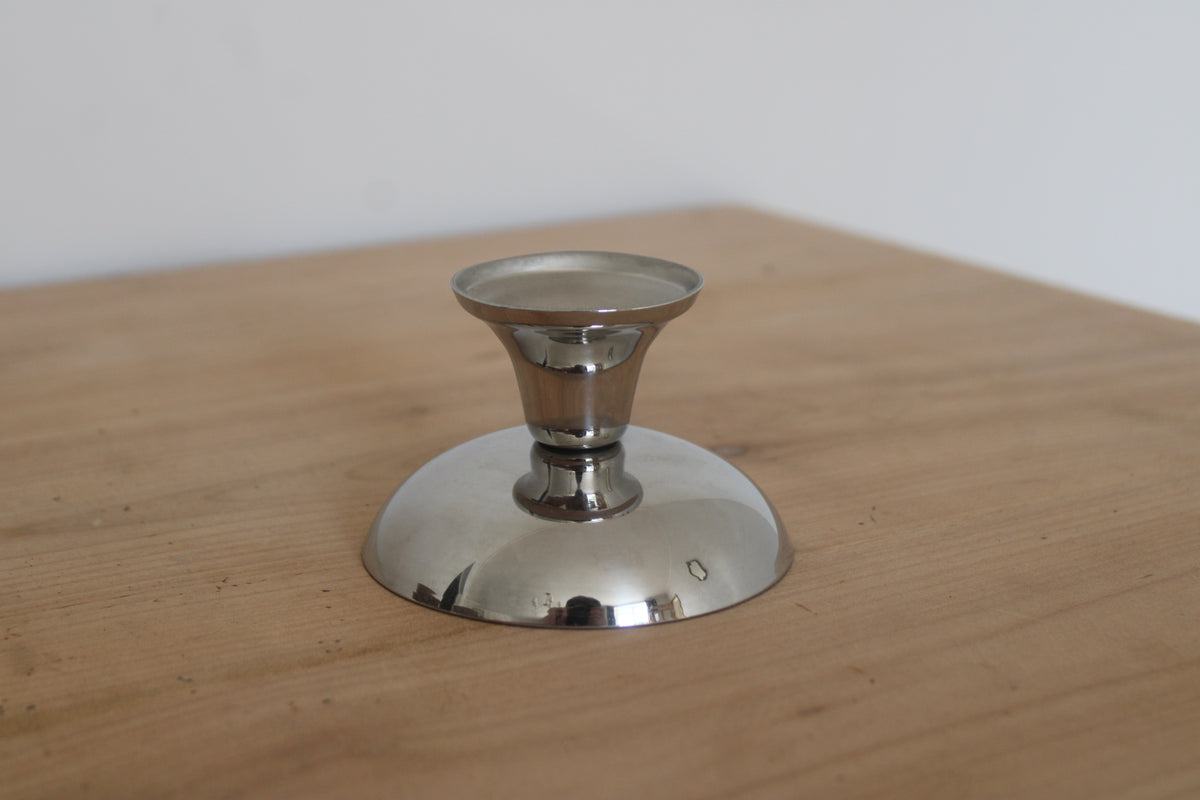 Service vintage de 6 coupes à dessert en métal argenté avec cuillères – coupes à glace sur pied