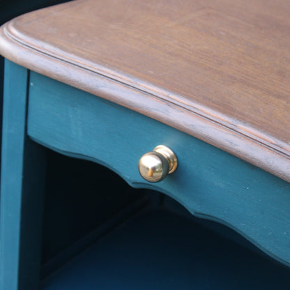 Paire de chevets bleu canard - VENDU