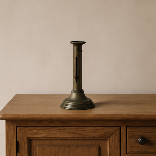 Bougeoir réglable en laiton – XXᵉ siècle