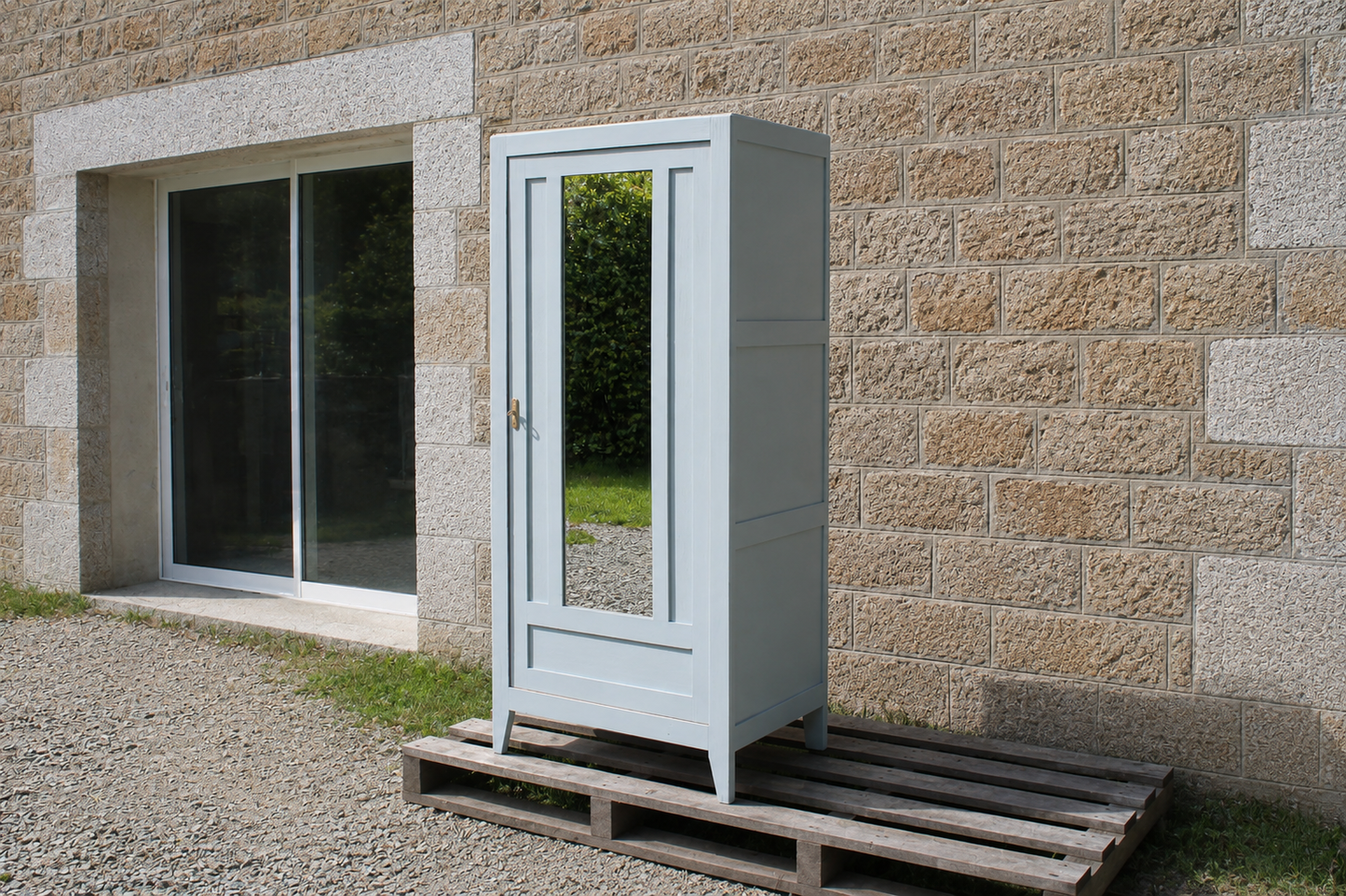 Armoire vintage rénovée – Style haussmannien / campagne chic