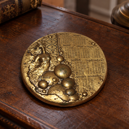 Grande médaille calendrier 2000 Monnaie de Paris par R. Mayot – Bronze – Ø 9,5 cm