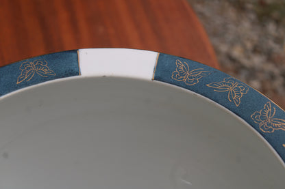 Grand cache-pot chinois en porcelaine polychrome – fleurs et oiseaux – Ø33 cm
