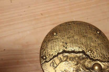Grande médaille calendrier 2000 Monnaie de Paris par R. Mayot – Bronze – Ø 9,5 cm