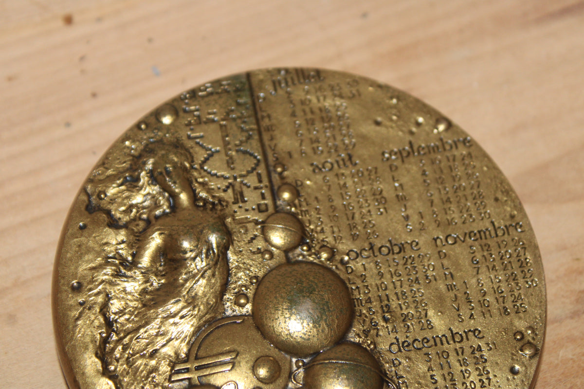 Grande médaille calendrier 2000 Monnaie de Paris par R. Mayot – Bronze – Ø 9,5 cm