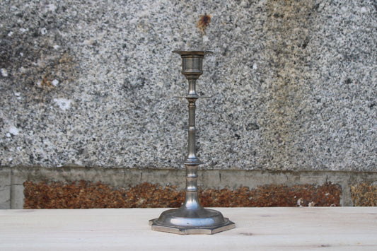 Bougeoir en métal – pied octogonal