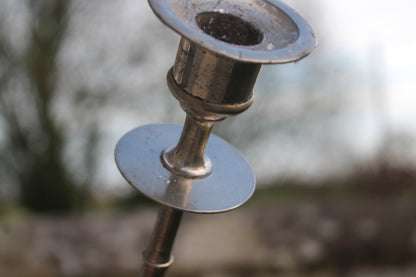 Bougeoir en métal – pied octogonal
