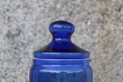 Bocal hermétique en verre bleu cobalt – Made in France