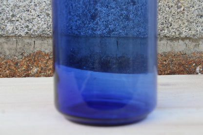 Bocal hermétique en verre bleu cobalt – Made in France