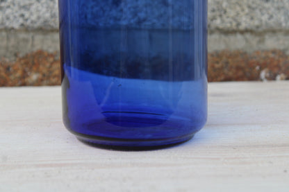 Bocal hermétique en verre bleu cobalt – Made in France
