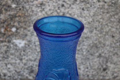 Vase vintage en verre bleu – Constantin – Made in Italy