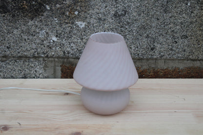 Lampe vintage en verre opalin – style Murano