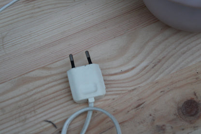Lampe vintage en verre opalin – style Murano
