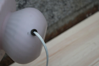 Lampe vintage en verre opalin – style Murano