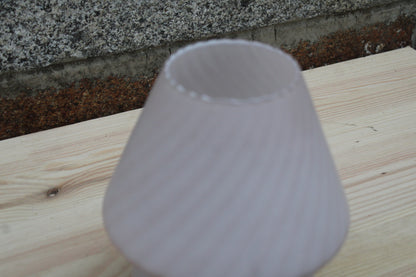 Lampe vintage en verre opalin – style Murano