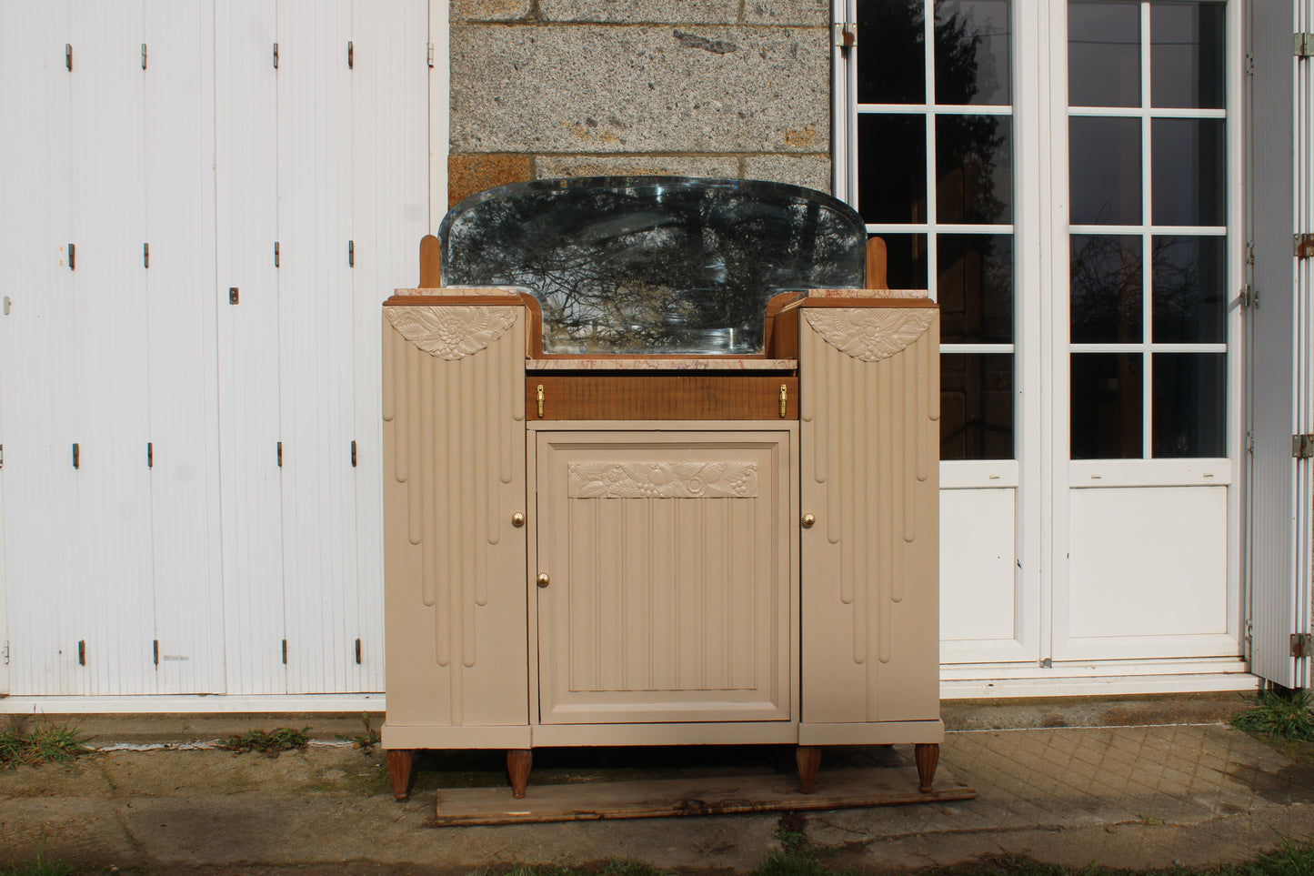 Buffet Art Déco Beige Quai de Seine - VENDU