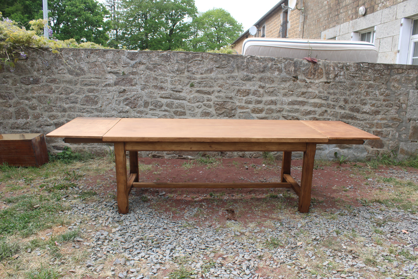 Grande table de ferme extensible 200 à 300 cm – 12/14 personnes - VENDU