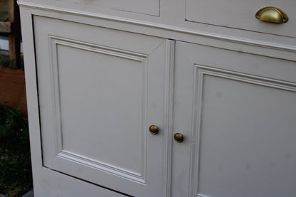 Buffet campagne ancien blanc cassé - Projet sur Mesure