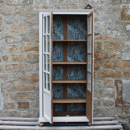 Vitrine parisienne ancienne rénovée – blanc cassé - VENDU