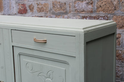Buffet vintage Art Déco rénové • Vert Lézard Pure & Paint - VENDU