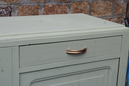 Buffet vintage Art Déco rénové • Vert Lézard Pure & Paint - VENDU