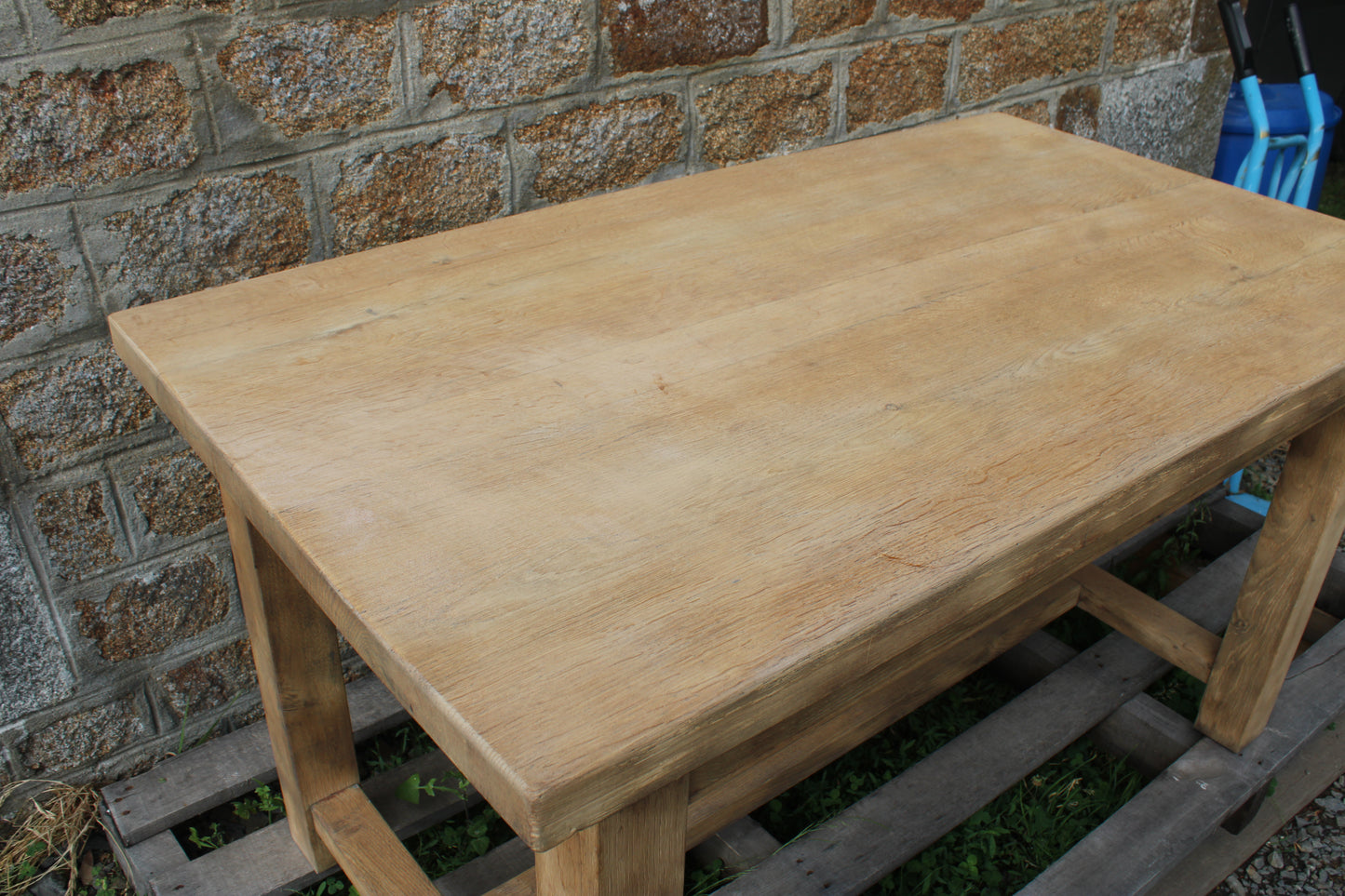 Table de ferme en chêne massif – 4 à 6 convives