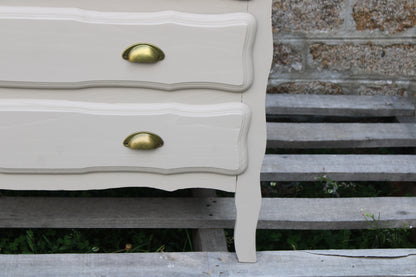 Commode vintage rénovée Greige Galuchat – Style campagne chic