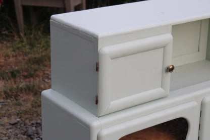 Buffet Mado vintage rénové – Vert Céladon Libéron - VENDU