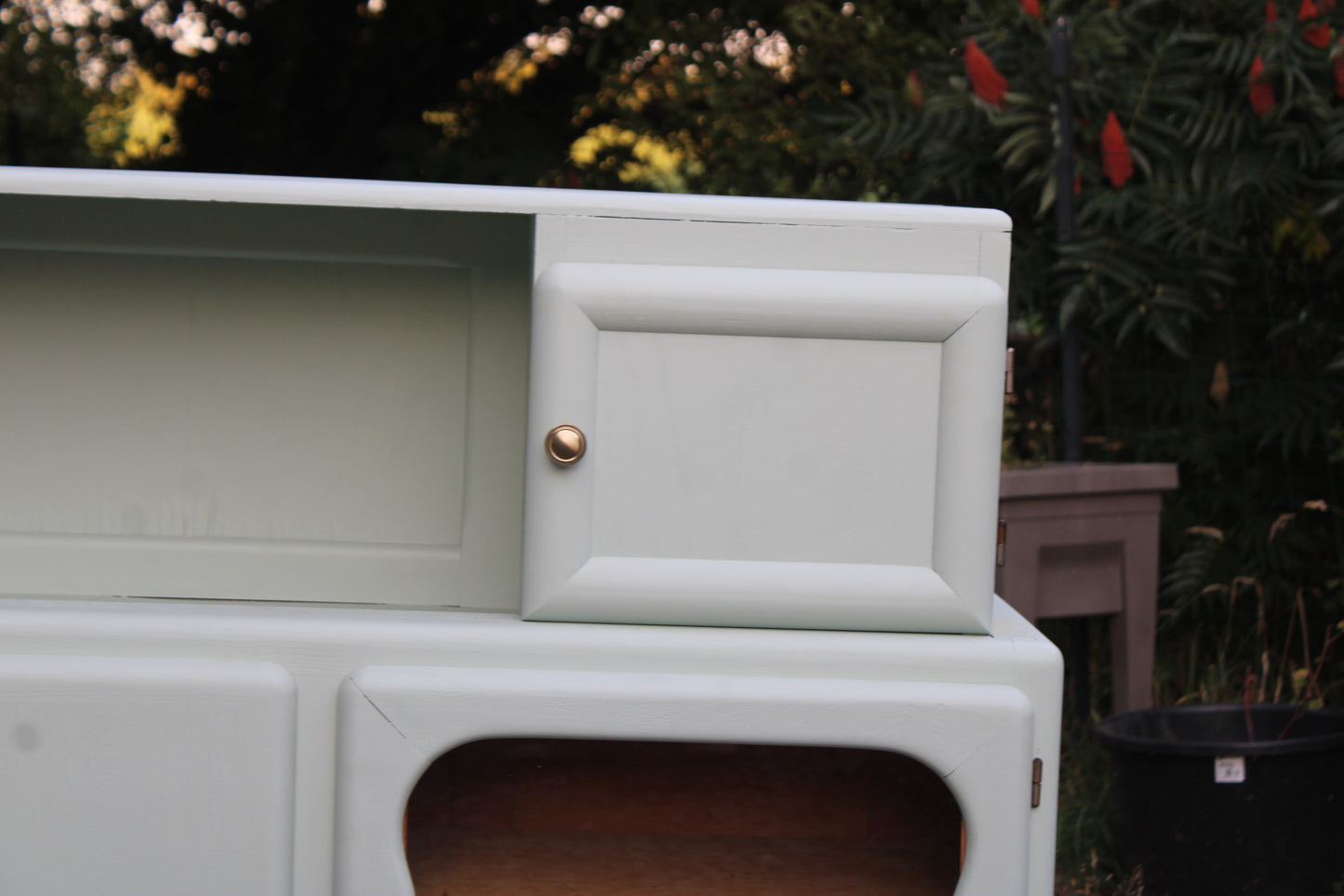 Buffet Mado vintage rénové – Vert Céladon Libéron - VENDU