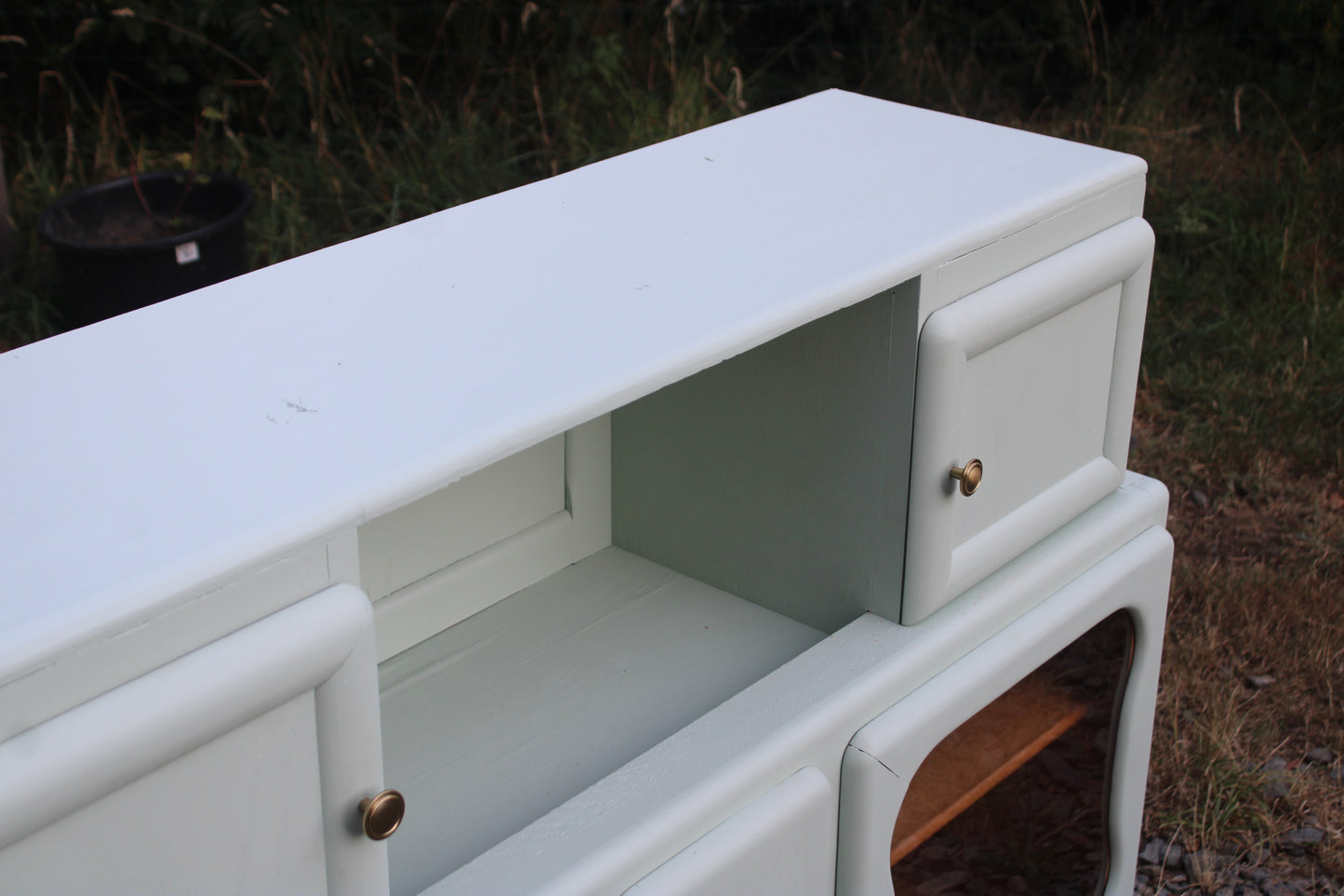 Buffet Mado vintage rénové – Vert Céladon Libéron - VENDU