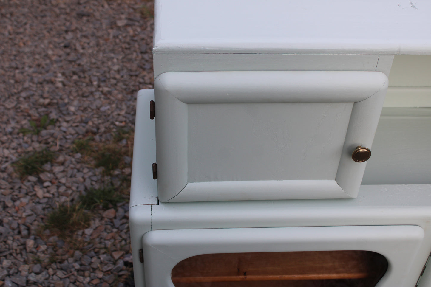 Buffet Mado vintage rénové – Vert Céladon Libéron - VENDU