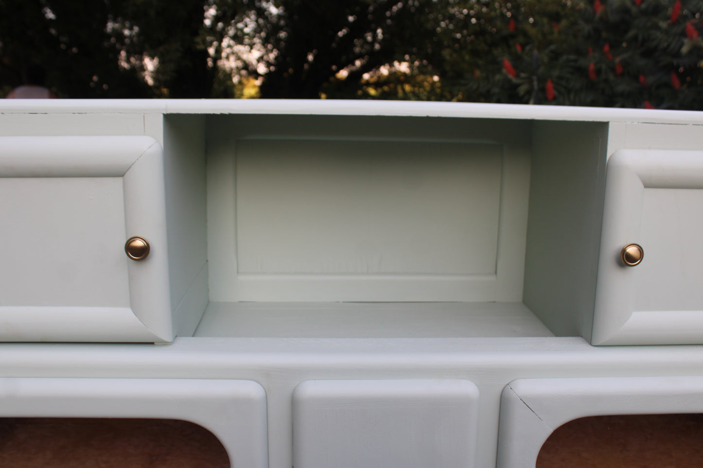 Buffet Mado vintage rénové – Vert Céladon Libéron - VENDU
