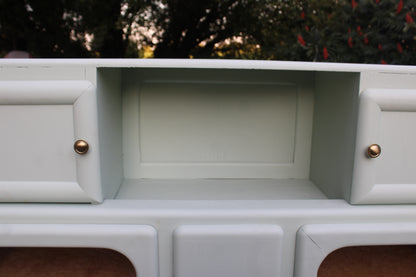 Buffet Mado vintage rénové – Vert Céladon Libéron - VENDU