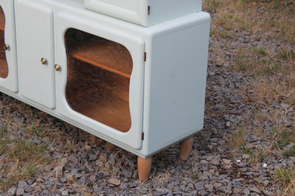 Buffet Mado vintage rénové – Vert Céladon Libéron - VENDU
