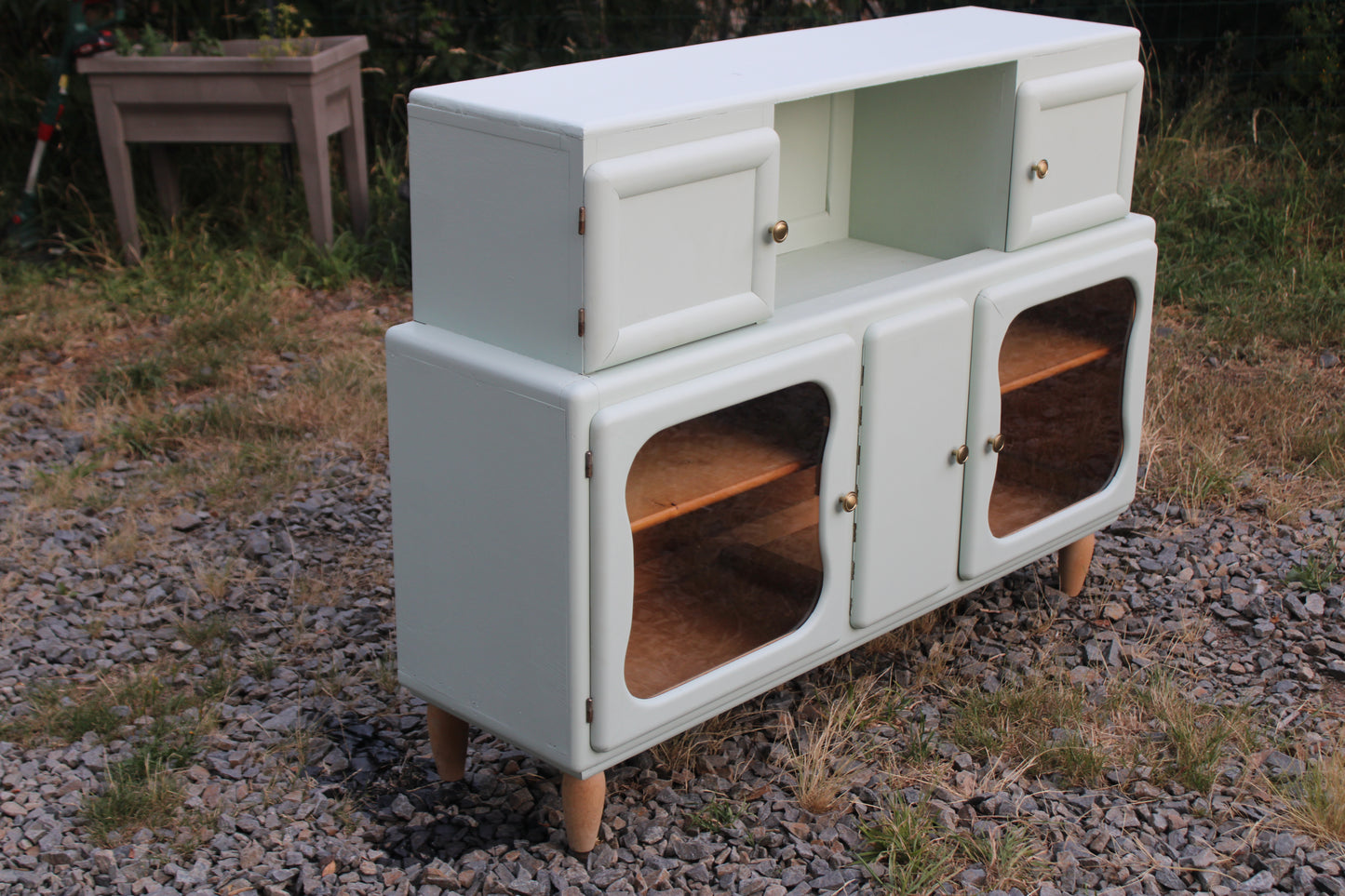 Buffet Mado vintage rénové – Vert Céladon Libéron - VENDU