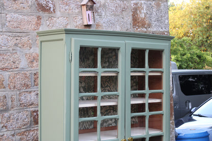Vitrine ancienne rénovée – Vert Treillis