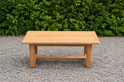 Table basse vintage en chêne style table de ferme – bois naturel – VENDU