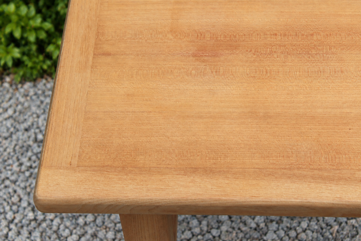 Table basse vintage en chêne style table de ferme – bois naturel – VENDU