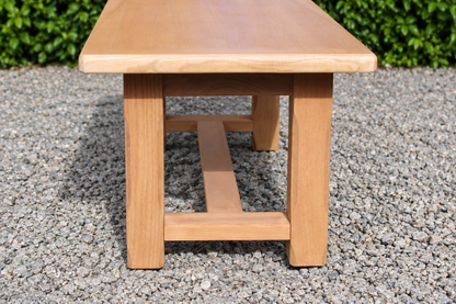 Table basse vintage en chêne style table de ferme – bois naturel – VENDU